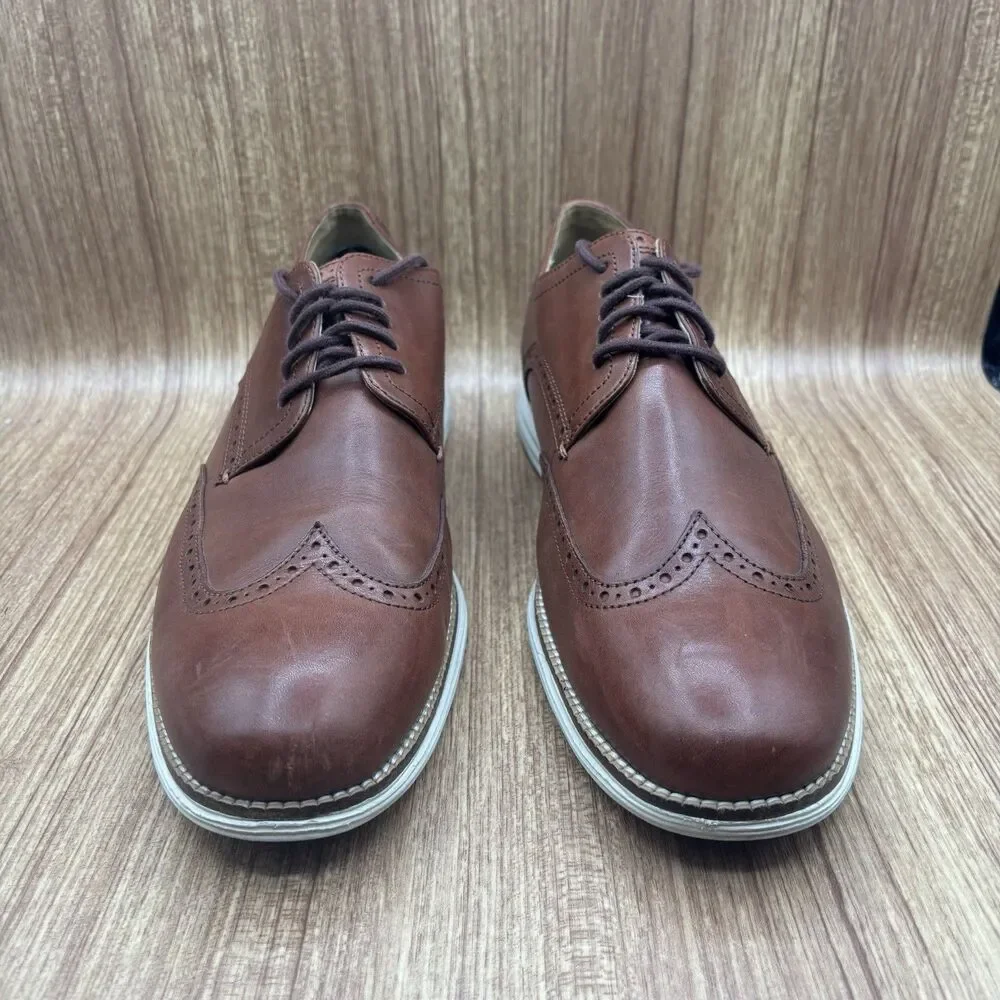 Cole Haan ØriginalGrand Wingtip Oxford Style C26471 Woodbury Ivory Men Size 13 M